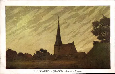 Igreja de Sewen — Alsácia — J. J. Waltz (Hansi)