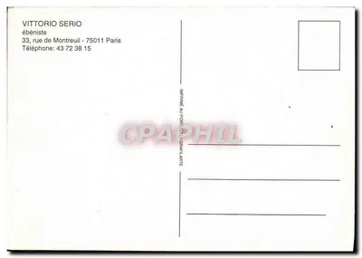 Sztuka z warstwowego drewna — Vittorio Serio — rzemieślnik w Paryżu — Rewers