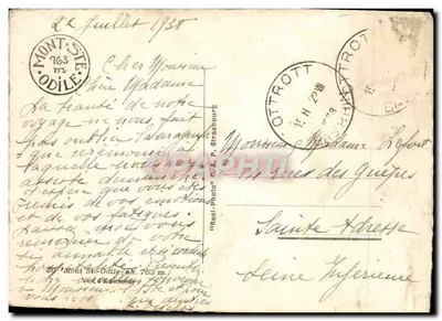 Mont Sainte-Odile — widok panoramiczny — Cap — Rewers