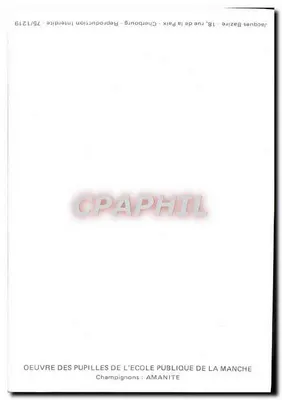 Champignon : Amanite — 75/1219 — Verso