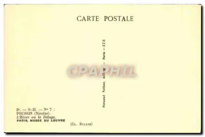 L'Hiver ou le Déluge — Poussin (Nicolas) — Édition Nathan, Paris — Verso
