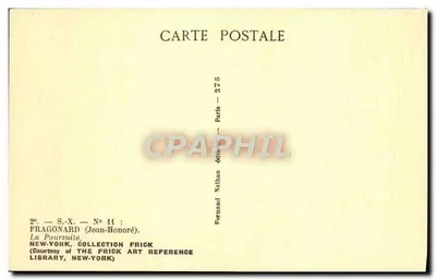 La Poursuite — Jean-Honoré Fragonard — editor Nathan, París, n° 275 — Reverso