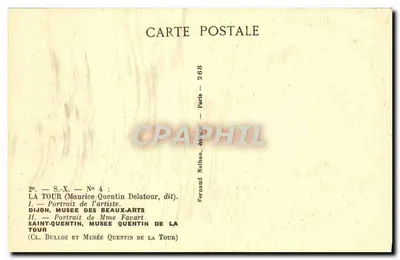 Retrato do artista e Retrato da Sra. Favart — La Tour (Maurice Quentin de) — Fernand Nathan, editor — Verso