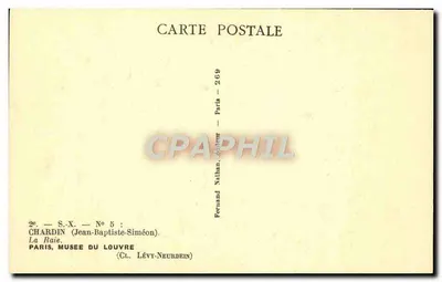 La Raie — Jean-Baptiste-Siméon Chardin — Edição Nathan, Paris, n° 269 — Verso