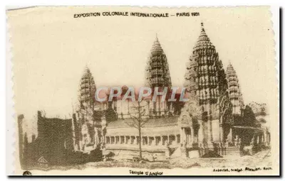 Temple d'Angkor — Międzynarodowa Wystawa Kolonialna — Paryż 1931 — Aubertet, rzeźbiarz, Blinuche, arch.