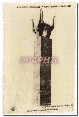 Madagascar — Aigle des Bucranes — Exposition Coloniale Internationale — Paris 1931, Sculpt. Gabriel Vassotre, Az.