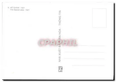 B. LAGO DA ESPADA - 1921 — The Sword Lake — Editora: NHÀ XUẤT BẢN VĂN HÓA - THÔNG TIN — Verso