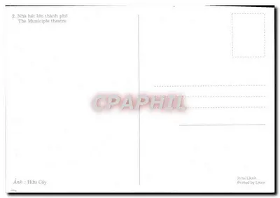 Teatro municipale — Hô Chi Minh-Ville — Stampa di Liksin — Verso