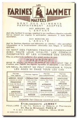 De Oude Provincies van Frankrijk — La Picardie — Uitgegeven door de Farines Jammet — Achterkant