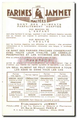 As Velhas Províncias da França — O Nivernais — Editado pelas Farinas Jammet — Verso
