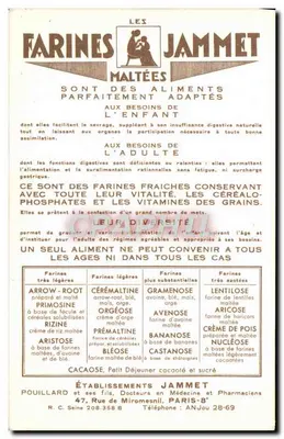 As Velhas Províncias da França — O Berry — Editado pelas Farinas Jammet — Verso
