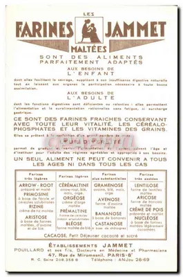Stare Provincje Francji — Bretania — Wydane przez Farines Jammet — Rewers