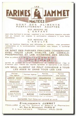 As Velhas Províncias da França — A Provença — Editado pelas Farinas Jammet — Verso