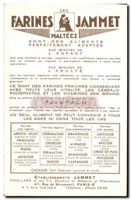 As Velhas Províncias da França — O Comtat Venaissin — Editado pelas Farines Jammet — Verso