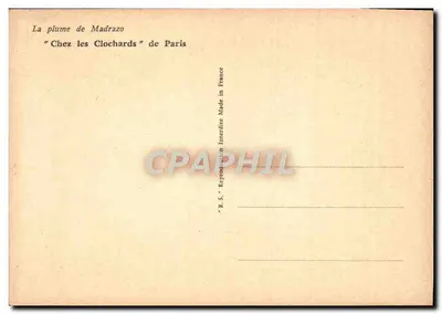 U chuliganiów — Paryż — 'La plume de Madrazo' — Rewers