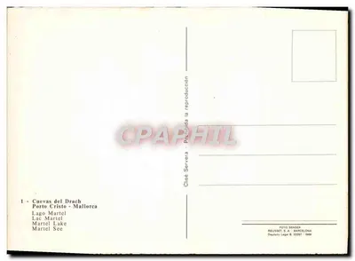 Cuevas del Drach — Lago Martel — RIEUSSET S.A. - 1960 — Rewers