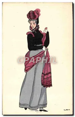 Mulher em traje imperial — 1810 — editor Beudillon N.