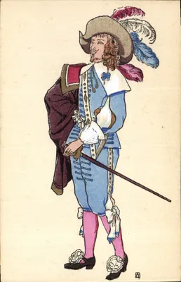 Traje Francês — Reinado de Luís XIII — 1628 — Editor AEC
