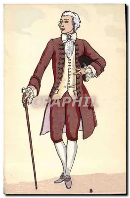 Traje masculino — Luís XV — 1771 — História do Traje Francês