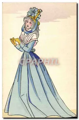 Mulher em traje revolucionário — 1793 — História do Traje Francês