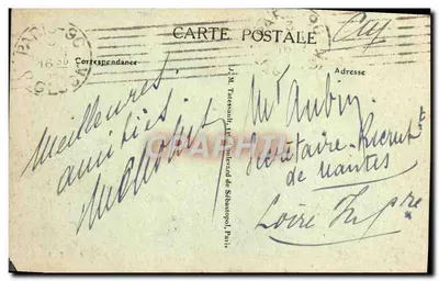 Paryż — Arc de Triomphe de l'Étoile — J. M. T., Paryż — Rewers