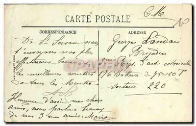 SAINT-MALO — Les Remparts de Bon-Secours — LL. Éditeur LL. N° 86 — Verso