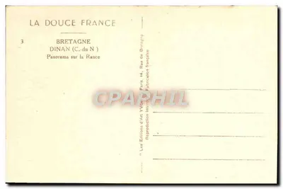 Dinan (C.-du N.) — Panorama sobre a Rance — Yvon — Verso