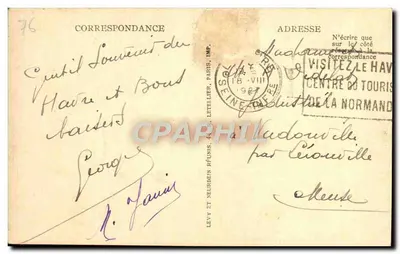Le Havre — Plaża — LL — 155 — Rewers