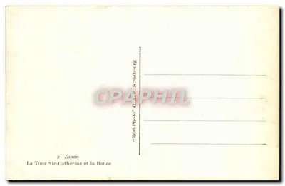 Wieża Ste-Catherine i rzeka Rance — Dinan — C.A.P. Strasbourg — Rewers