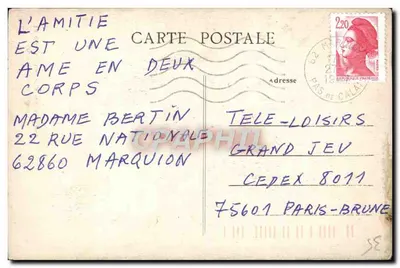 Fougères (I.-et-V.) — O velho Castelo — A Torre do Hallay — editor desconhecido, n°10 — Verso