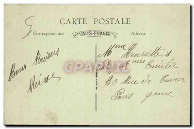 Lens (P.-de-C.) po wojnie — Rue de Paris i Ruiny Teatru — Wyd. Fauchais, Dethune — Rewers