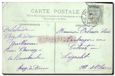 La Bourboule — Le Grand Établissement des Thermes — éditeur LL. — Le Côté de la Dordogne — Verso