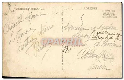 Lisieux — Plac Thiers, Bank Francji, Katedra — Wyd. Maurice Duvéy — Rewers