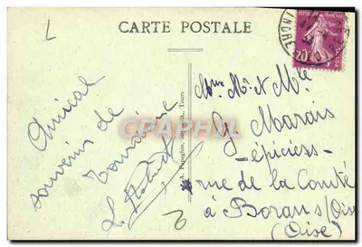 Tours (Loire-et-Loire) — Teatr Miejski — A. Papegin — Rewers