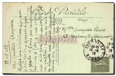 LYON — Conjunto da Place Bellecour (lado direito) — SELECTA 514 — Verso