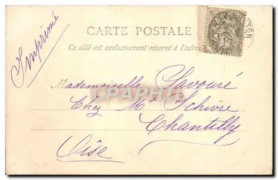 Bayonne — Binnenkant van de Kathedraal — Mes tendreuses, n°27 — Achterkant