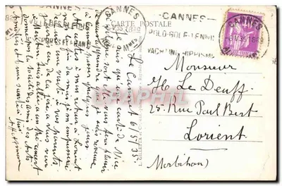 Nice — Pałac Śródziemnomorski — wydawca L. Gillera et Cie, n° 109 — Rewers