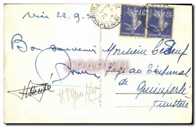 NICE - Ogród Króla Alberta I - Hotel de France i Hotel Ruhl — Rewers