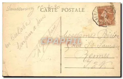 Bale de DOLARNENEZ — Statki przybywające na miejsce rybackie — Kolekcja Villard, Quimper — Rewers