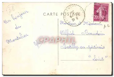 Montalieu (Isère) — Widok brzegów Rony — Fot. Combier Macgn — Rewers