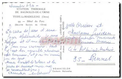 Hotel du Parc — Stazione termale di Bagnolles-de-l'Orne — Edizioni Gaby — Verso