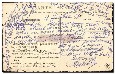 París antiguo — Desembarco de « -1er » (Puente de Alma) — Maggi's, colección Maggi-locale — Reverso