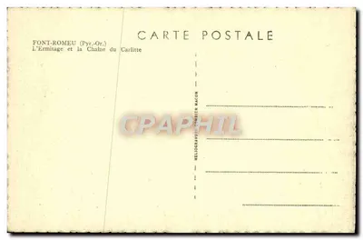 Font-Romeu (Pyr.-Or.) — L’Ermitage e la Catena del Carlitte — Héliogravure Combier Macon — Verso