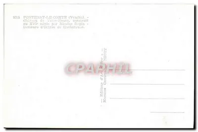Castelo de Torve-Neuve — Fontenay-le-Comte (Vendée) — Editor Flor — Verso