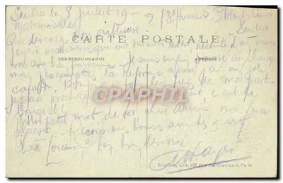Senlis — Ruiny zamku Henryka IV — A. B. — n° 110 — Rewers