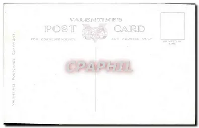 Encuentro de las Aguas, Killarney — vista de los ríos que se unen bajo un puente rojo — Valentine's Postcards — Reverso