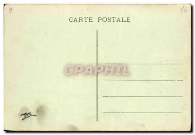 Bilhete postal antigo Saint Etienne Vista Geral — Verso