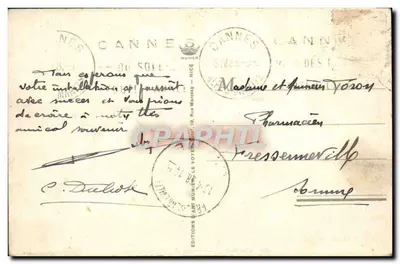 CANNES — Plaża i Hotel Carlton — Foto Munier n°269 — Rewers
