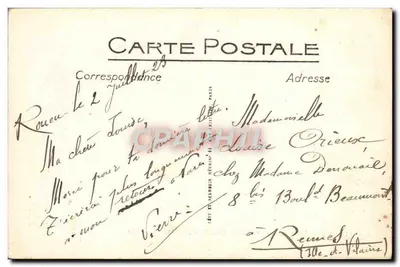 Rouen — Ogólny widok z Côte Sainte-Catherine — ND — N°105 — Rewers