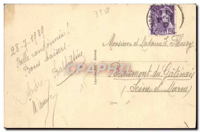 Dinard — Pointe du Moulinet — Côte d'Émeraude — wydawca Loïc, nr 1394 — Rewers